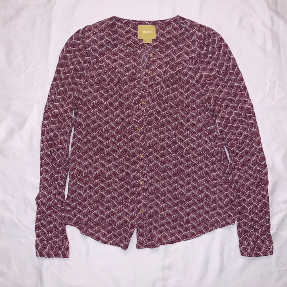 Maeve Long Sleeve Button Up Shirt